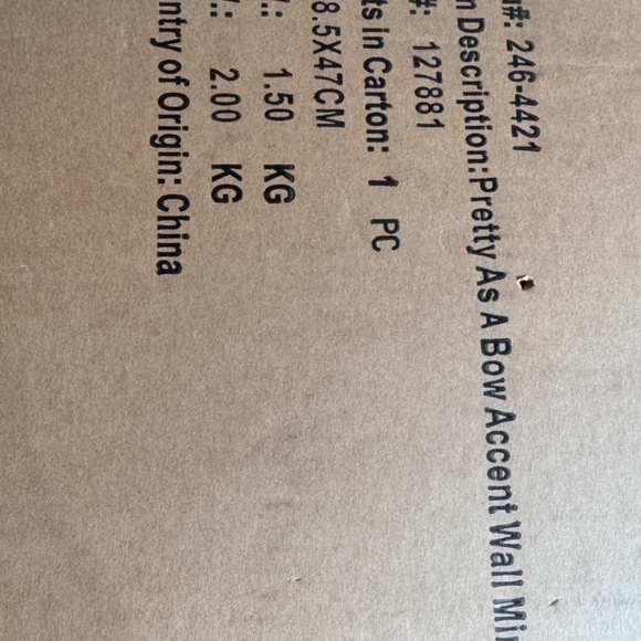 Retired  Mackenzie Pretty as a Bow Accent Wall Mirror Childs New Not Displayed - Picture 4 of 8